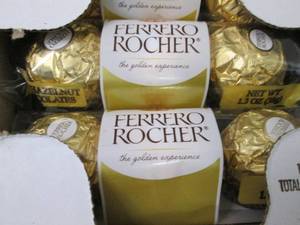 lot 421 image: Box of 12 - 1.3 oz Ferrero Rocher C...