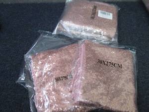 lot 68 image: 2- 2pks Sequinned Table Runners 18x...