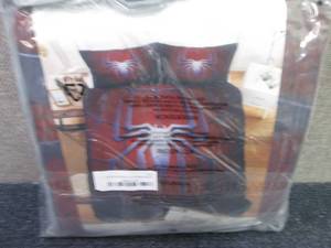 lot 151 image: 78x90 inch Spider Duvet Cover Set...