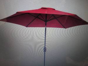 lot 188 image: 9 Market Patio Umbrella open box...