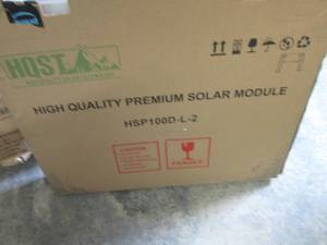 lot 197 image: HQST HSP100D-L 100W Solar Panels- 1...