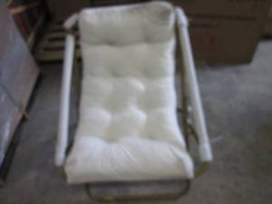 lot 198 image: Folding Chair with Cushion- cushion...