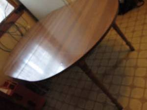 41.5 x 58.5 Oval Wooden Table...