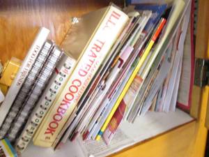 Contents inside of cupboard includi...