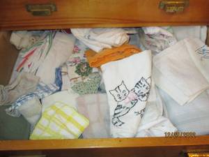 Contents in drawer and cupboard inc...