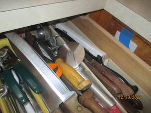 Items in drawer including kitchen k...