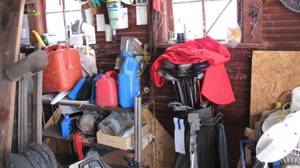 Garage lot with all kinds of goodie...