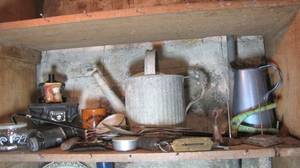 Lot of assorted antique household i...