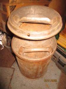 Antique milk can complete with lid...