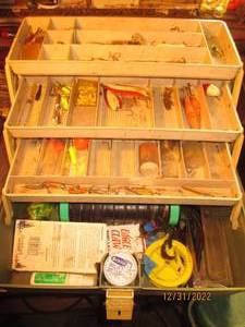 Plano tackle storage box filled wit...