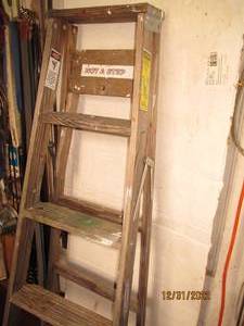 5ft Wooden Werner a-frame painters ...