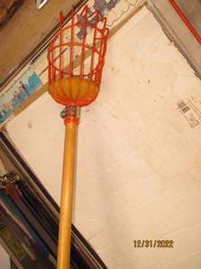 Long wood handled fresh fruit picke...
