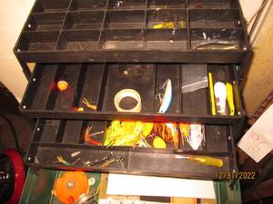 Rebel tacklebox with an assortment ...