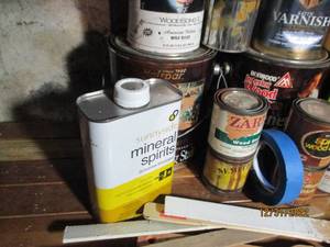 Assorted stains, Varnish,Wood fille...
