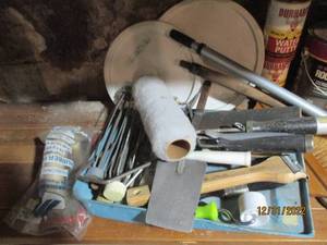 Roof Cement, water putty, Paint Rol...