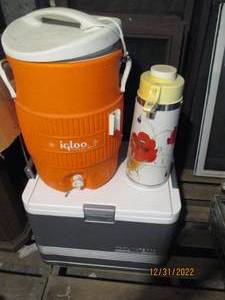 (2) Coolers and Large Coffee Warmer...