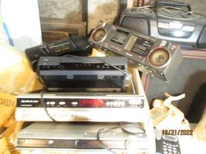 Vintage Stereo Decks, VHS Players, ...