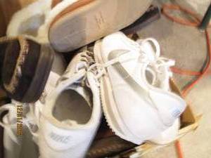 Box of Shoes and Slippers (Size 10)...