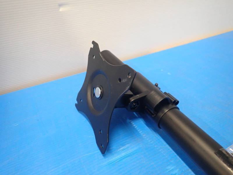 Vertical Style Dual Monitor Stand with a Clamp Mount