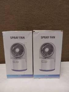 2 MINI USB MIST SPRAY FAN