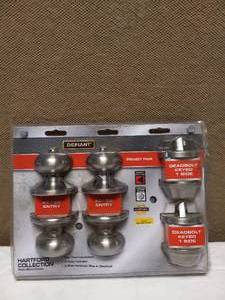 DEFIANT HARTFORD COLLECTION DEADBOLT & KEYED ENTRY