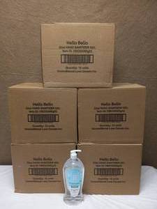 5 CASES HELLO BELLO GEL HAND SANITIZER