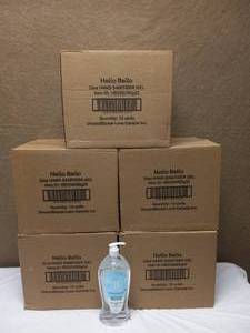 5 CASES HELLO BELLO GEL HAND SANITIZER