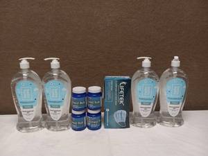 DISPOSABLE FACE MASK, HAND SANITIZER & CHEST RUB