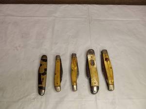 5 VINTAGE POCKET KNIVES