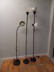 3 FLOOR LAMPS