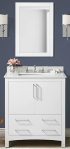 lot 11 image: New allen  roth 30 inch Vanity with Sink and Mirror