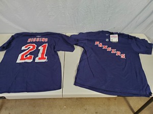 lot 126 image: 5 New Reebok New York Rangers Higgins T-Shirts