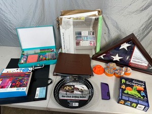 lot 37 image: Flag Case, Toys, Crafts, and More