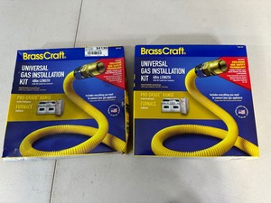 lot 39 image: 2 New Pro-Grade 48 inch Gas Line Kits
