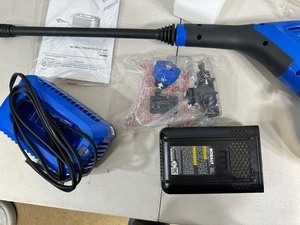 lot 57 image: Kobalt 40 Volt Cordless Pressure Washer with Battery and Charger