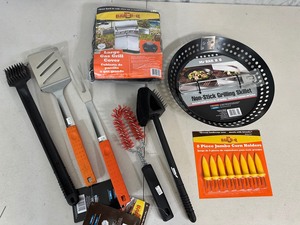 lot 104 image: New Grill Cover and BBQ Accessories