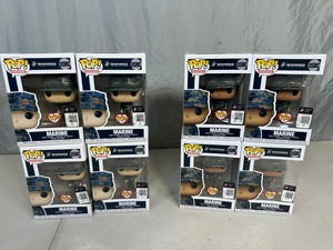 lot 111 image: 8 New USMC Marine Funko Pop Collectibles