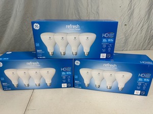 lot 117 image: 12 New GE HD LED Light Bulbs