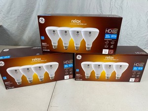 lot 118 image: 12 New GE HD LED Light Bulbs