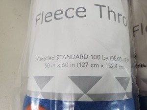 lot 50 image: 2 New 50 x 60 Throw Blankets