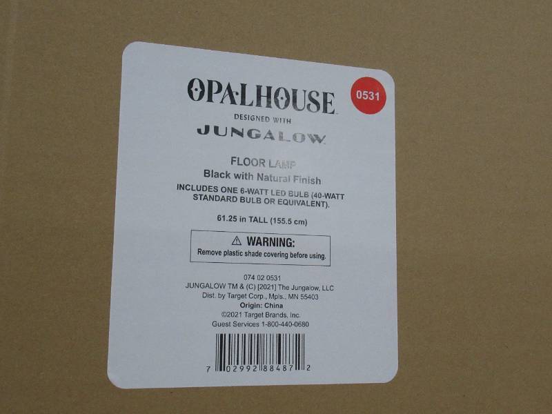 lot 60 image: Opal House designed with Jungalow- Floor Lamp