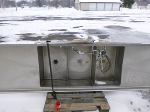 3 Compartment Sink with Sprayer