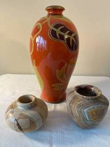 3 decorative bowlsvase