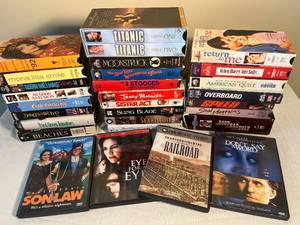 re-watch some true classics collection of 24 VHS tapes and 4 DVDs