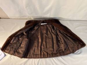vintage Bonwit Teller brown fur coat