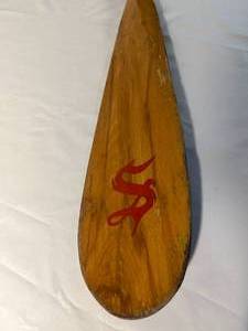 vintage wooden oar