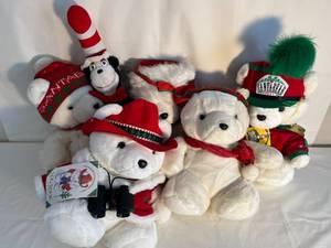 collection of Santa Bears  the Cat in the Hat