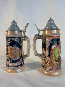 set of Gerz German beer steins
