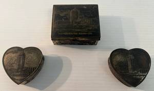 lot 22 image: Antique Worlds Fair Trinket Boxes