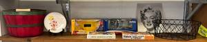 lot 32 image: Group Of Misc. Items On Shelf